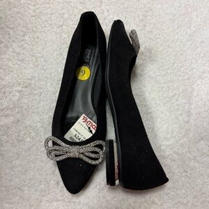 Jones New York Black Flats with Bow